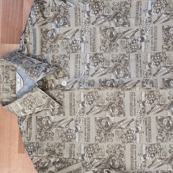 Vintage Lancer California italian patterned button front shirt - Picture 6 of 7